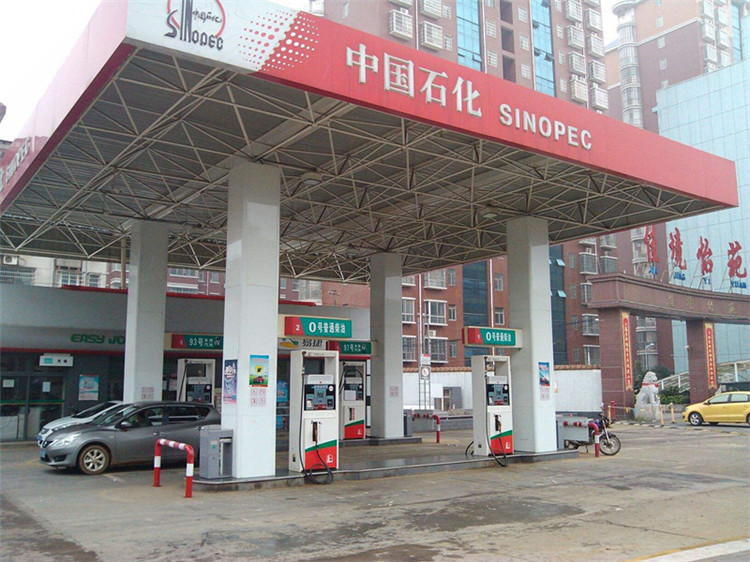 江门加油站钢结构网架案例4
