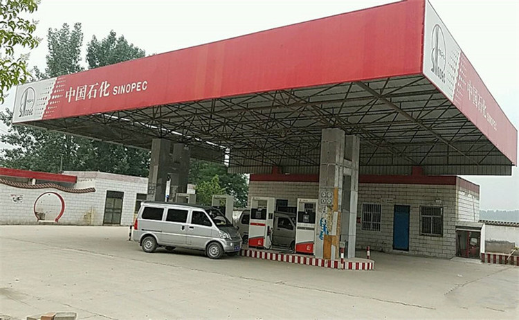江门加油站钢结构网架案例5
